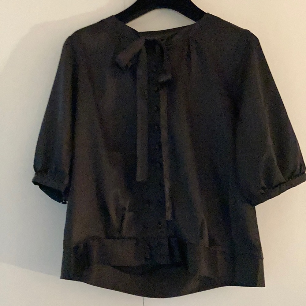 Black BCBG silk blouse
